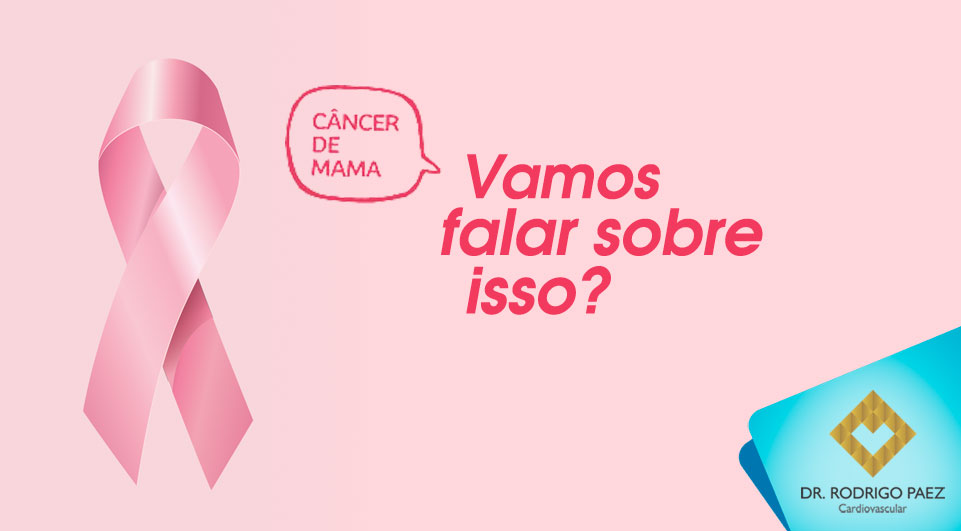 Outubro Rosa contra o câncer de mama.